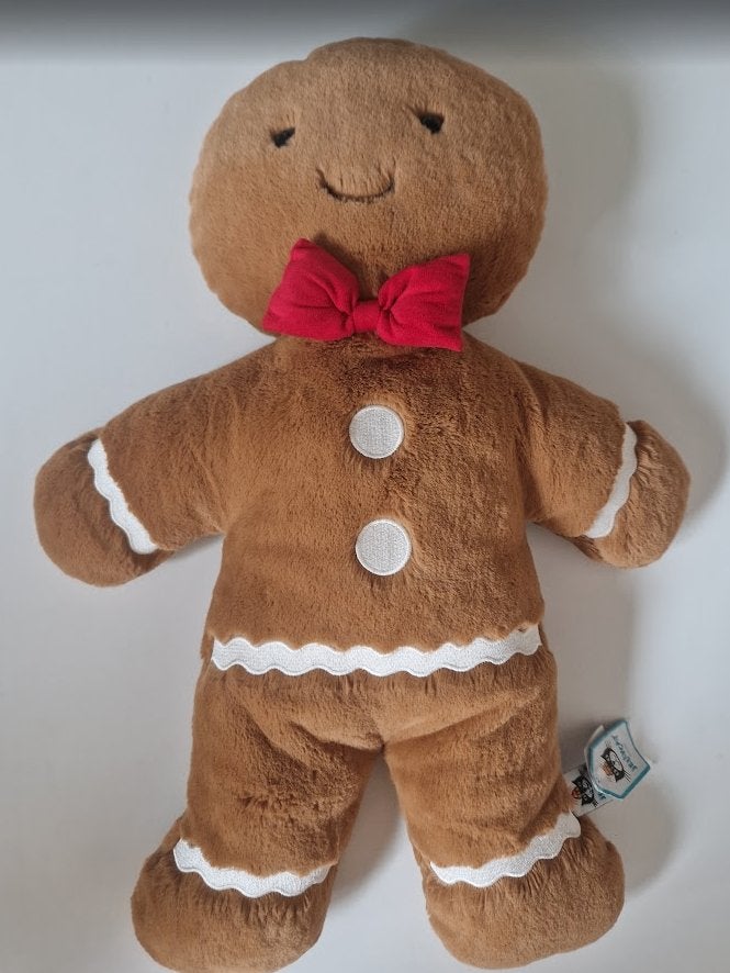 Jellycat - Jolly Gingerbread Fred Huge, Enlèvement ou Envoi, Comme neuf, Moyen (20 à 80 cm), Autres types