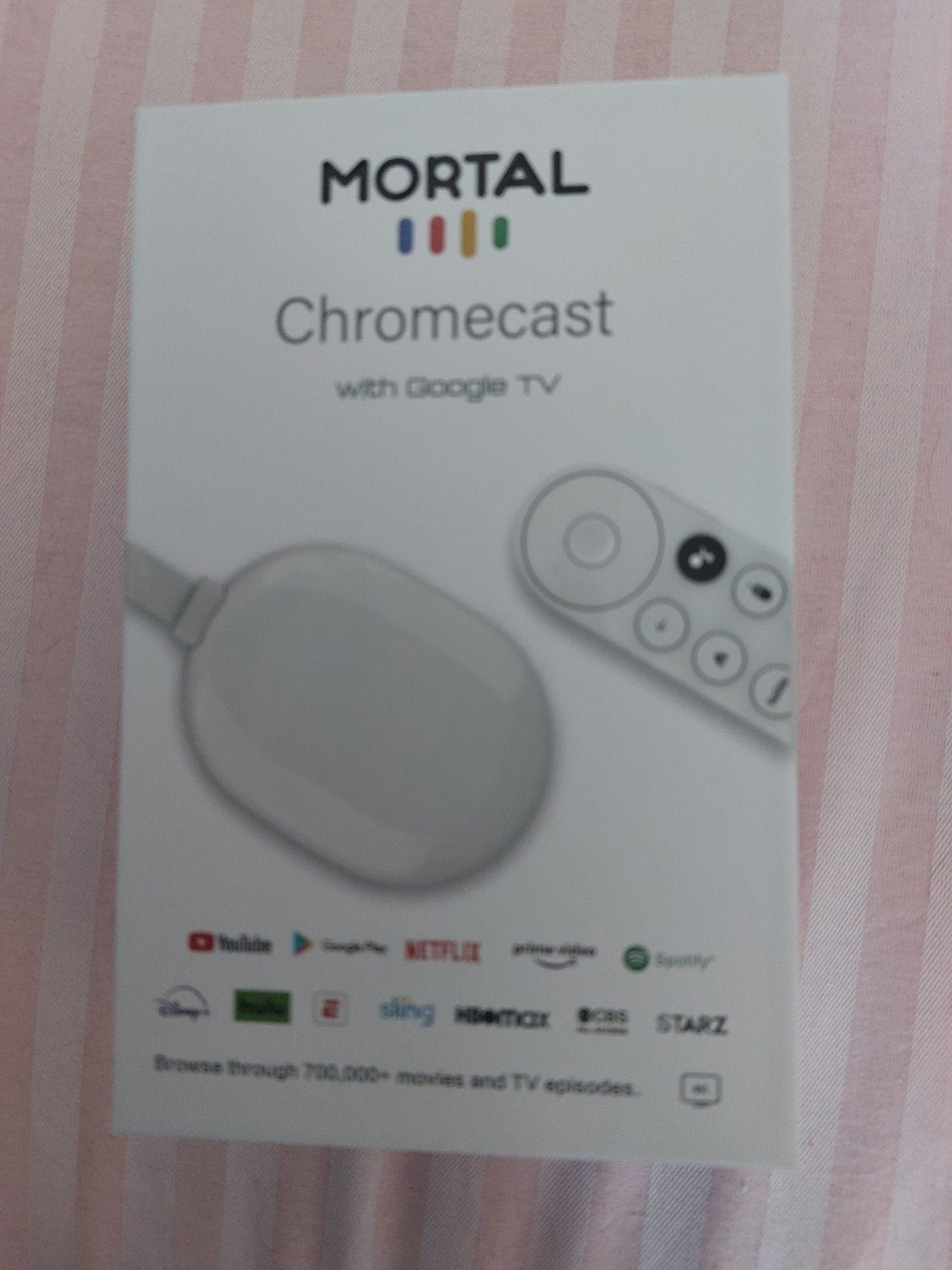 Chromecast Mortal google tv NIEUW, Audio, Tv en Foto, Ophalen of Verzenden