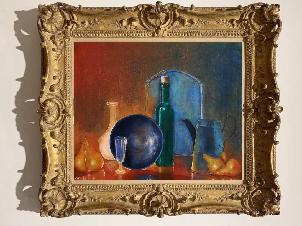 "Stilleven met peren" Schilderij, Verzenden