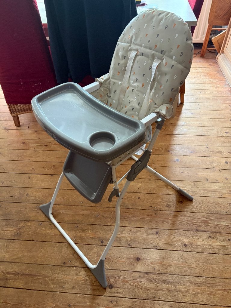Chaise bébé pliable kinderstoel, Enlèvement, Comme neuf, Chaise pliante, Plateau amovible
