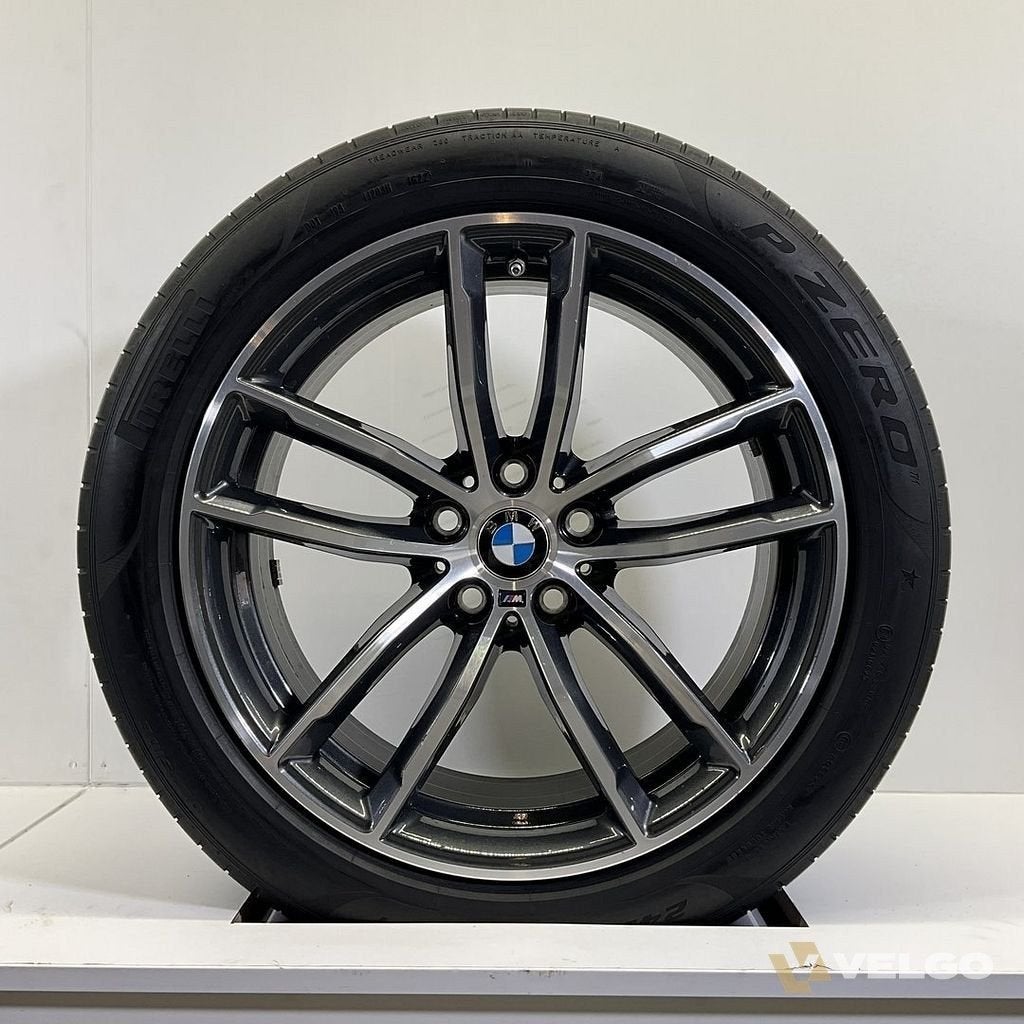 BMW 5 SERIE G30 G31 SET VELGEN + ZOMERBANDEN 18 INCH ORIG. 6, 18 inch, -, -, Banden en Velgen