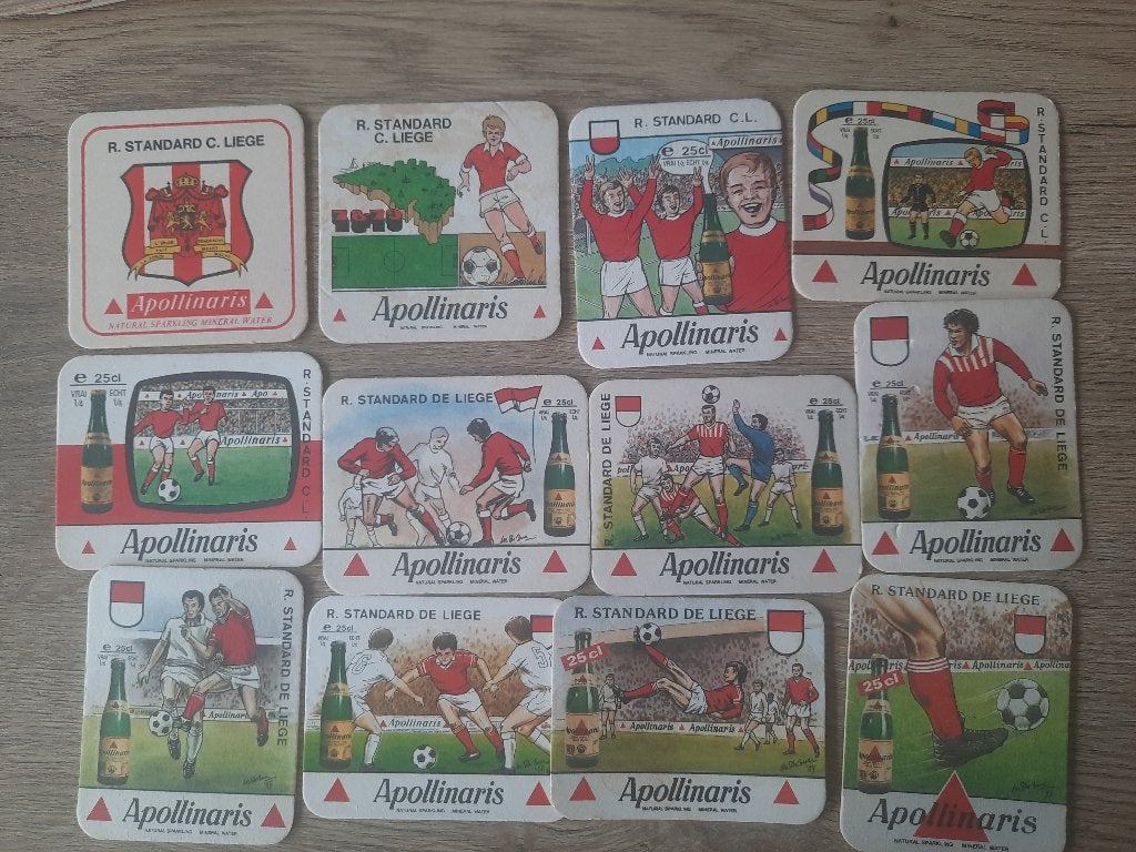 Apollinaris Standard Liège 1977 à 1992, Enlèvement ou Envoi, Utilisé, Accessoires de club