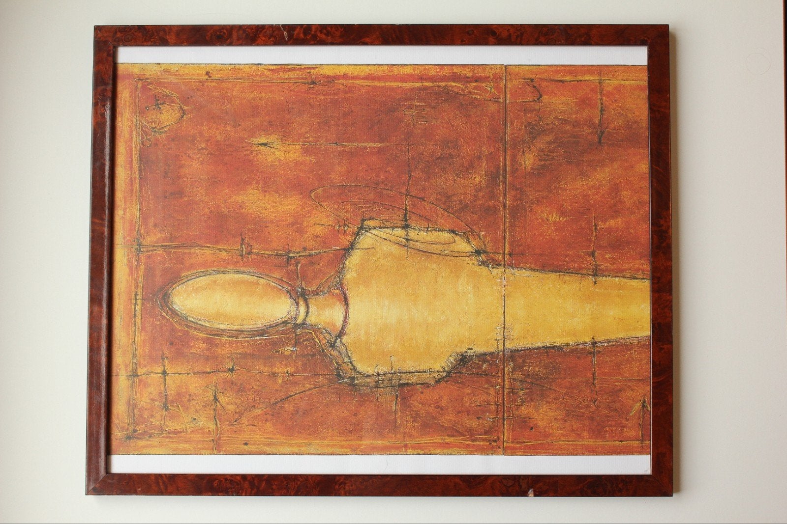 Grande peinture/tirage abstrait, Antiquités & Art, Art | Peinture | Classique, Portrait ou Personnes, Enlèvement, Impression, Autres supports