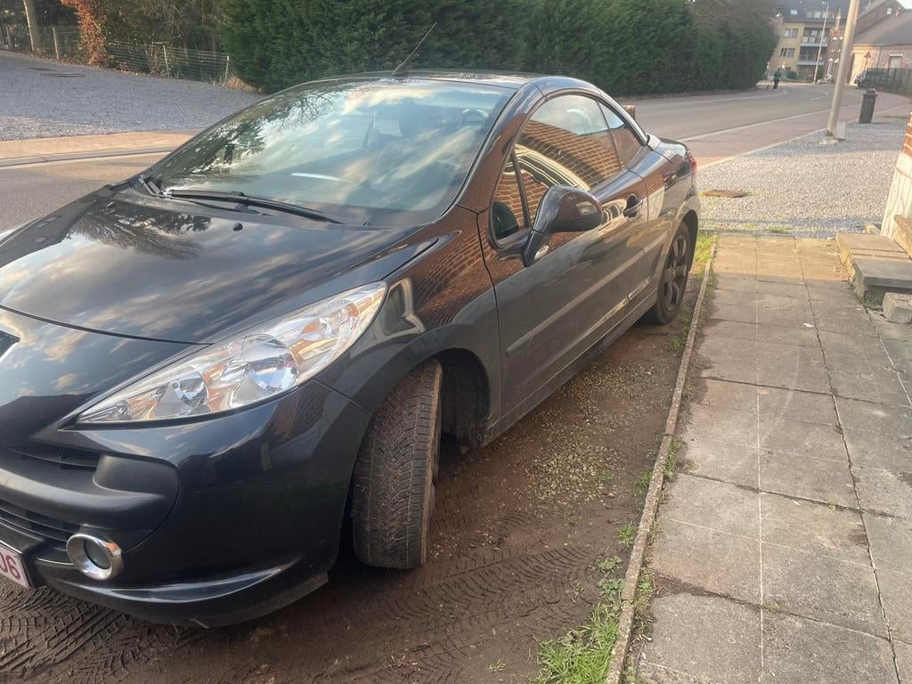 207 cc, Auto's, Voorwielaandrijving, Stof, Zwart, Cabriolet