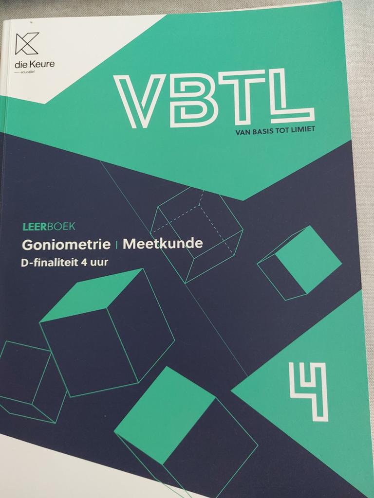 VBTL leerboek Goniometrie/ Meetkunde d-finaliteit 4 uur, Boeken, ASO, Wiskunde A, Ophalen of Verzenden, Nieuw