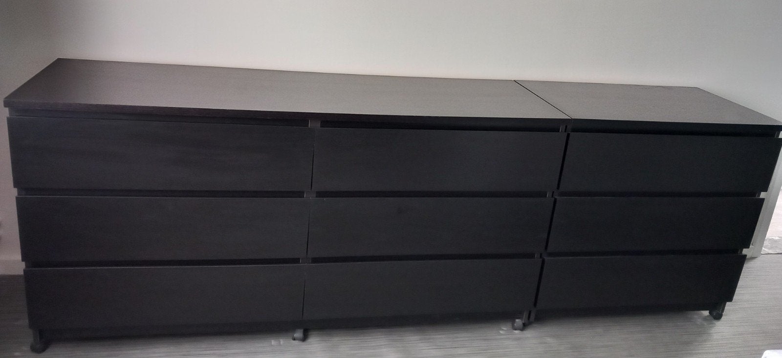 Zwarte Malm ladenkasten en nachtkastjes Ikea, Huis en Inrichting, Ophalen