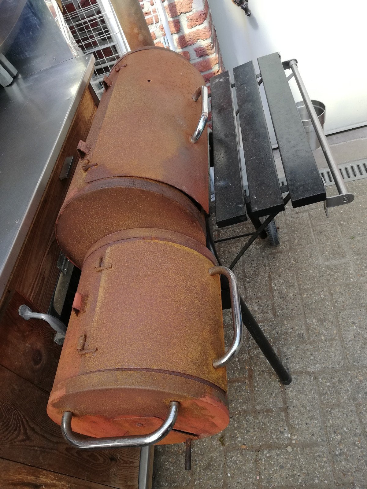 Barbecue type smoker, Tuin en Terras, Houtskoolbarbecues, Ophalen