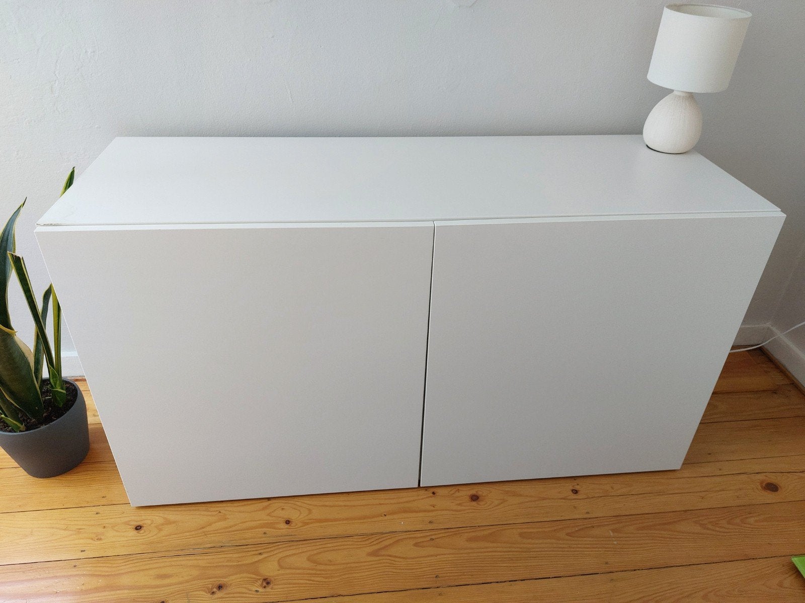 Opbergkast met deuren Besta wit 120x42x64, 25 à 50 cm, 100 à 150 cm, Enlèvement, Utilisé