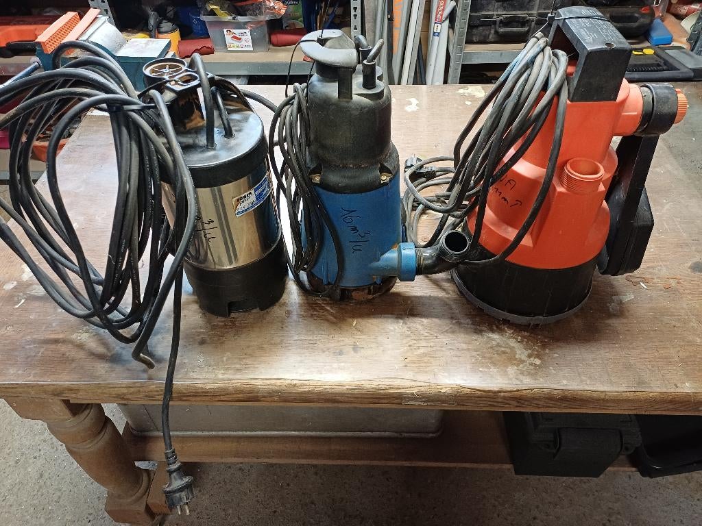 3 dompelpompen, Ophalen, Gebruikt, Elektrisch, Dompelpomp