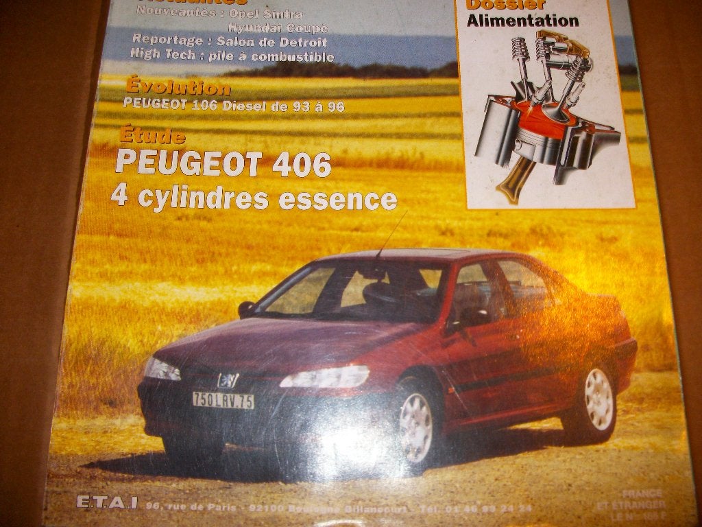 revue technique peugeot 406 essence 1995-2000, Enlèvement ou Envoi
