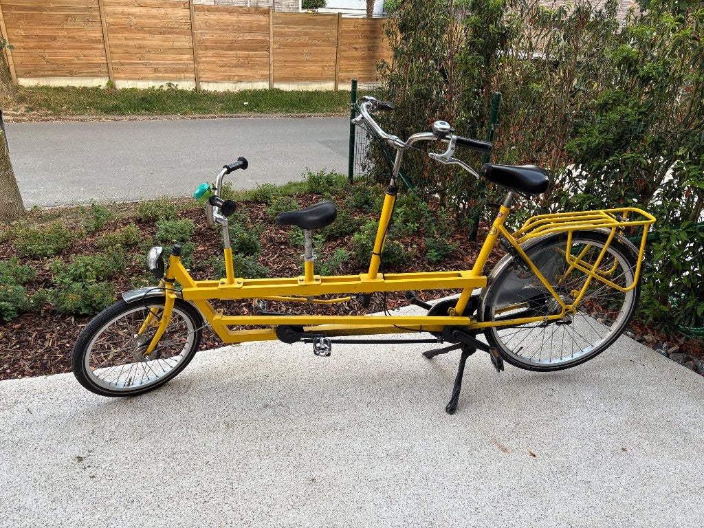 Ouder kind tandemfiets, Fietsen en Brommers, Ophalen, Minder dan 10 versnellingen, Terugtraprem, Gebruikt