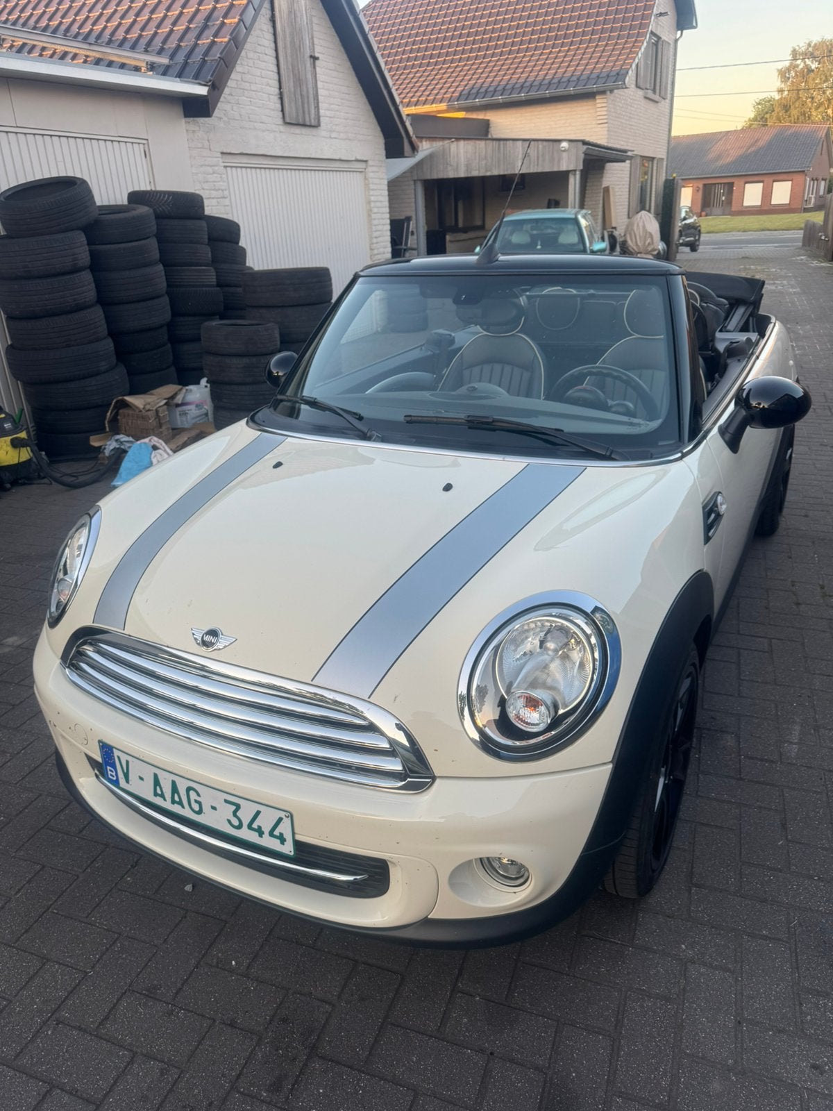 Mini cabriolet 40500KM GARANTIE 1jaar, Autos, Cuir, Euro 6, Cabriolet, Boîte manuelle