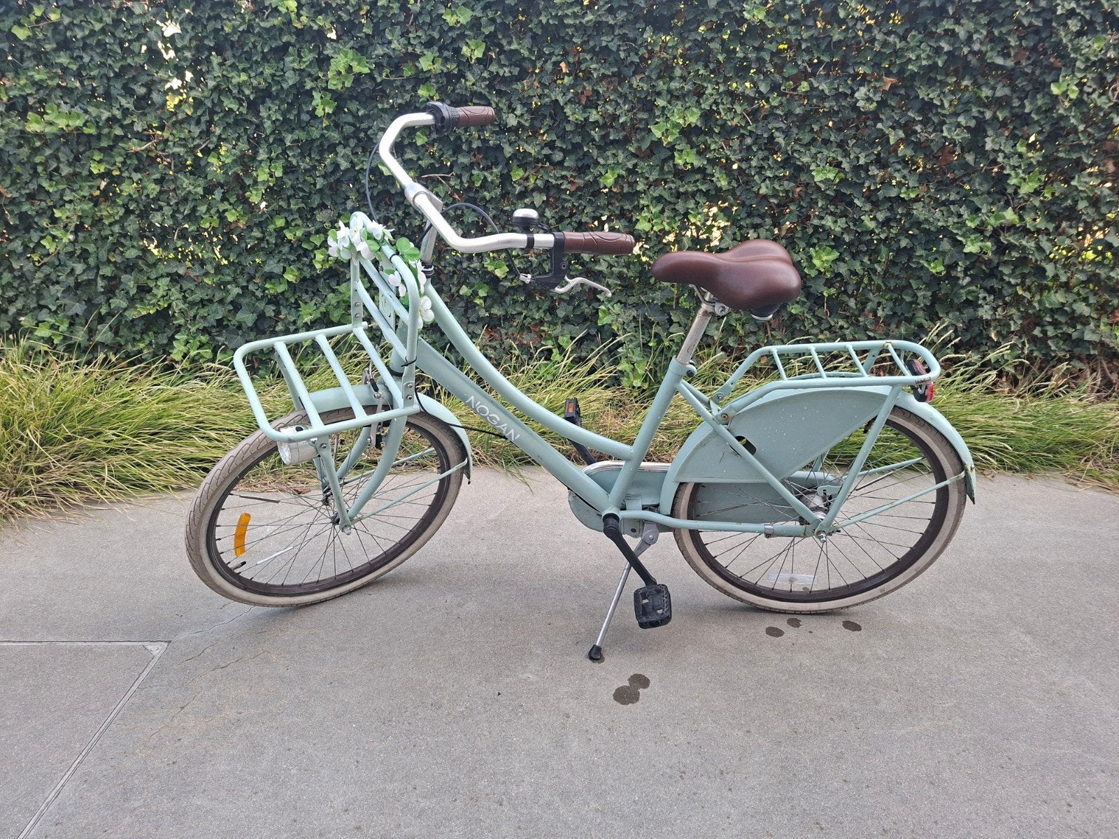 Vélo de transport Nogan Cargo en vert pastel 26 pouces, Vélos & Vélomoteurs, Enlèvement, Utilisé, 26 pouces ou plus, Vitesses