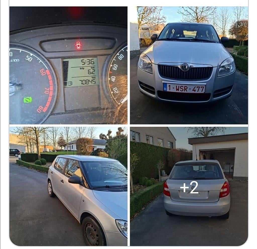 skoda fabia automatique, Autos, Argent ou Gris, Bleu, 5 portes, Berline