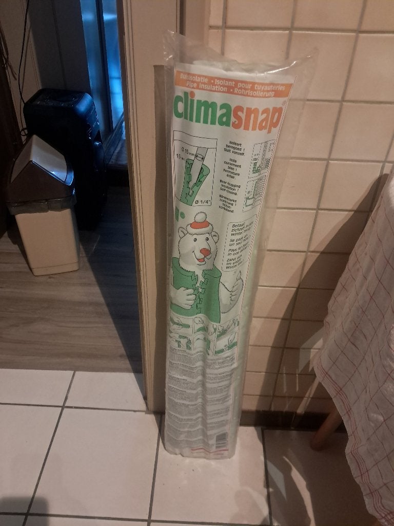 Climashap buisisolatie — 5 verpakkingen van 4 m, Nieuw, Minder dan 5 m², Muurisolatie, Piepschuim (Tempex)