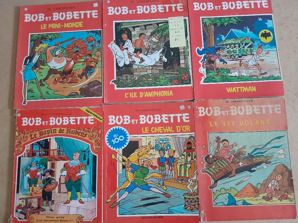 BD "Bob et Bobette" dont un de 1977. Prix 6€/pièce, Enlèvement