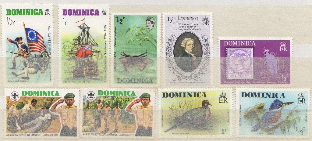 Dominica- 9 stuks - postfris, Ophalen of Verzenden, Postfris, Noord-Amerika