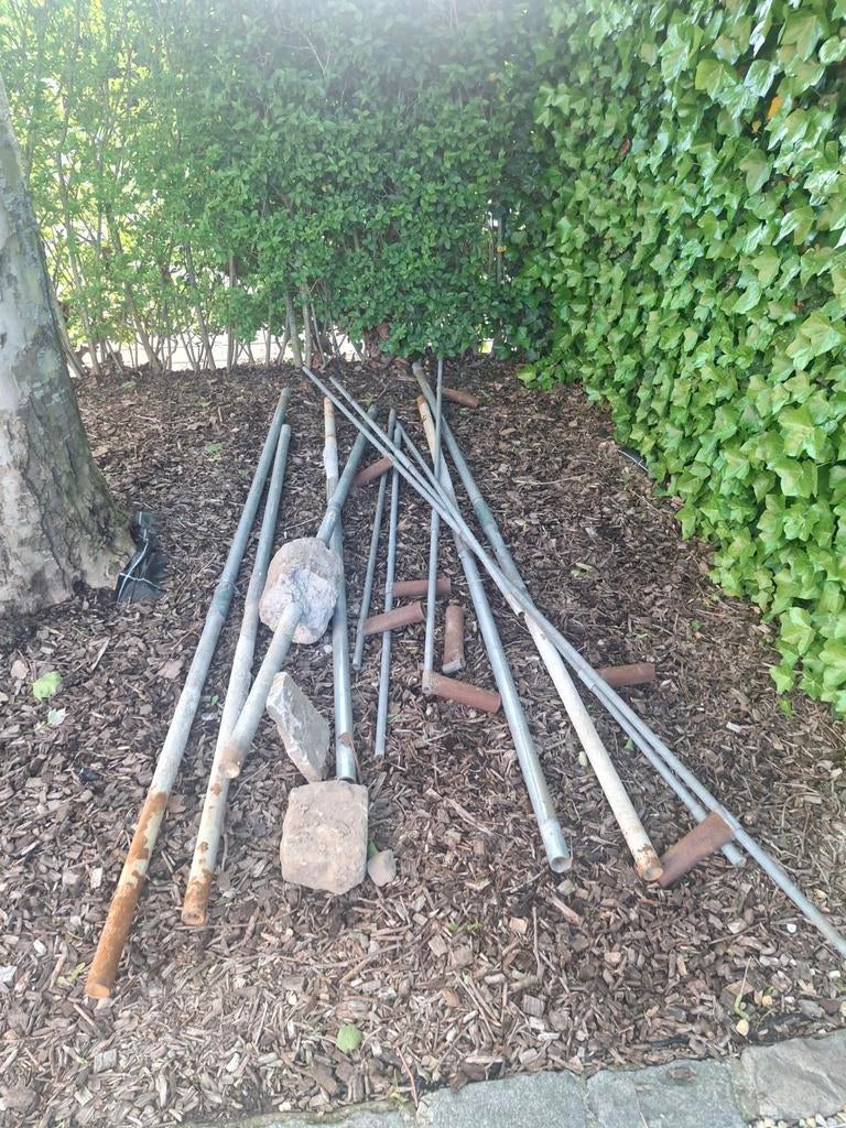 Ijzeren paalen voor omheining, Doe-het-zelf en Bouw, Ophalen