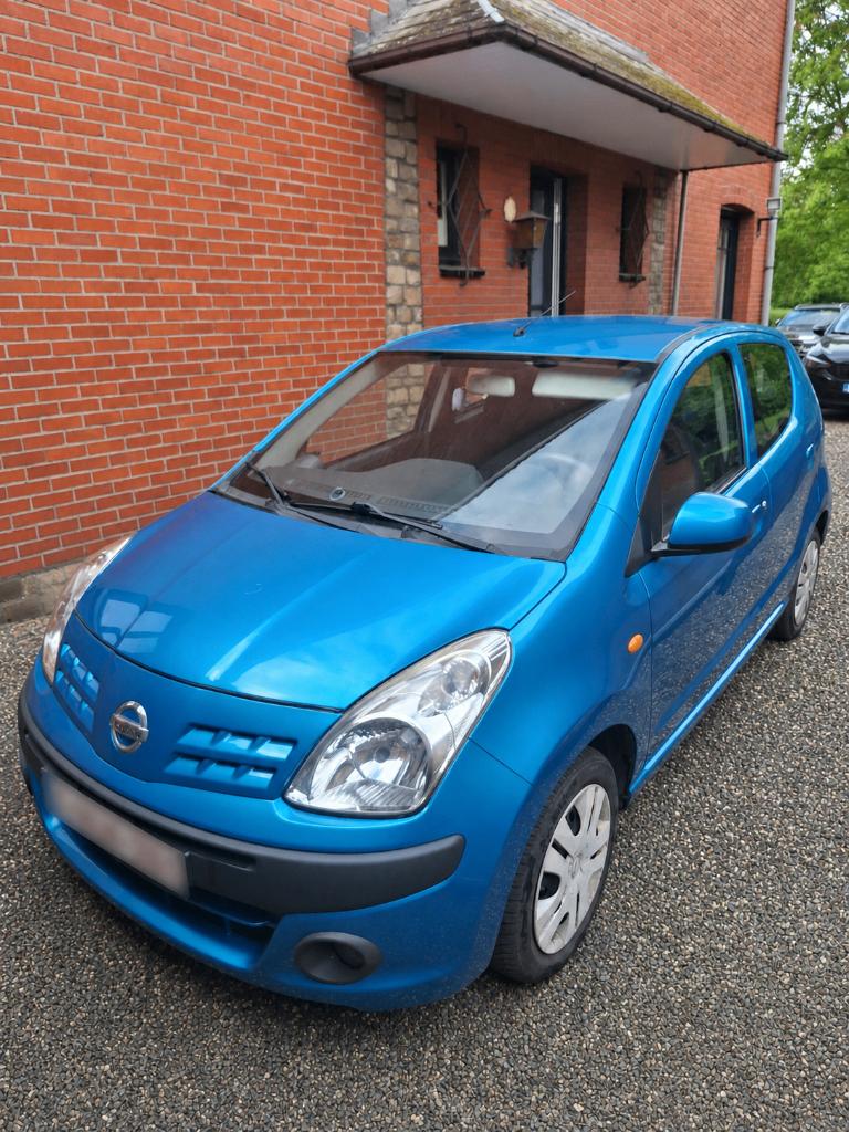 Nissan Pixo 2013/75.000 km/zuinig & perfect als stadswagen, Auto's, Stof, Blauw, Particulier, Stadsauto