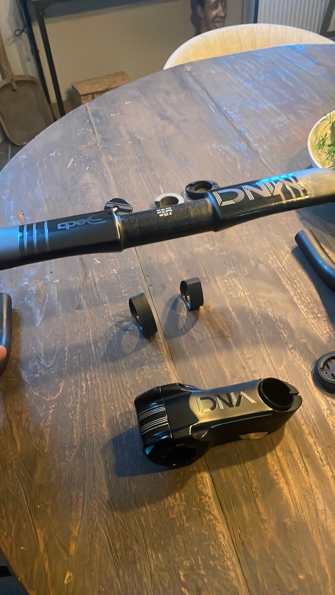 Deda Vinci aero stuur met bijhorende stuurpen en gps houder, Fietsen en Brommers, Ophalen of Verzenden, Racefiets, Stuur, Carbon