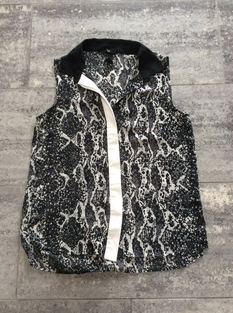 Chemise b/m H&M 38/40, Enlèvement ou Envoi, Comme neuf, Noir, Taille 38/40 (M)