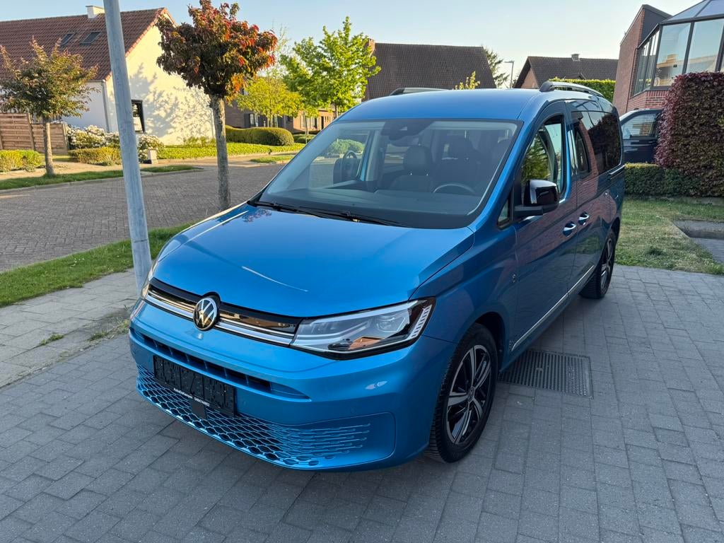 Volkswagen Caddy 1.5 benzine 7 Persoon, Auto's, Voorwielaandrijving, Testrit aan huis, 1498 cc, Blauw