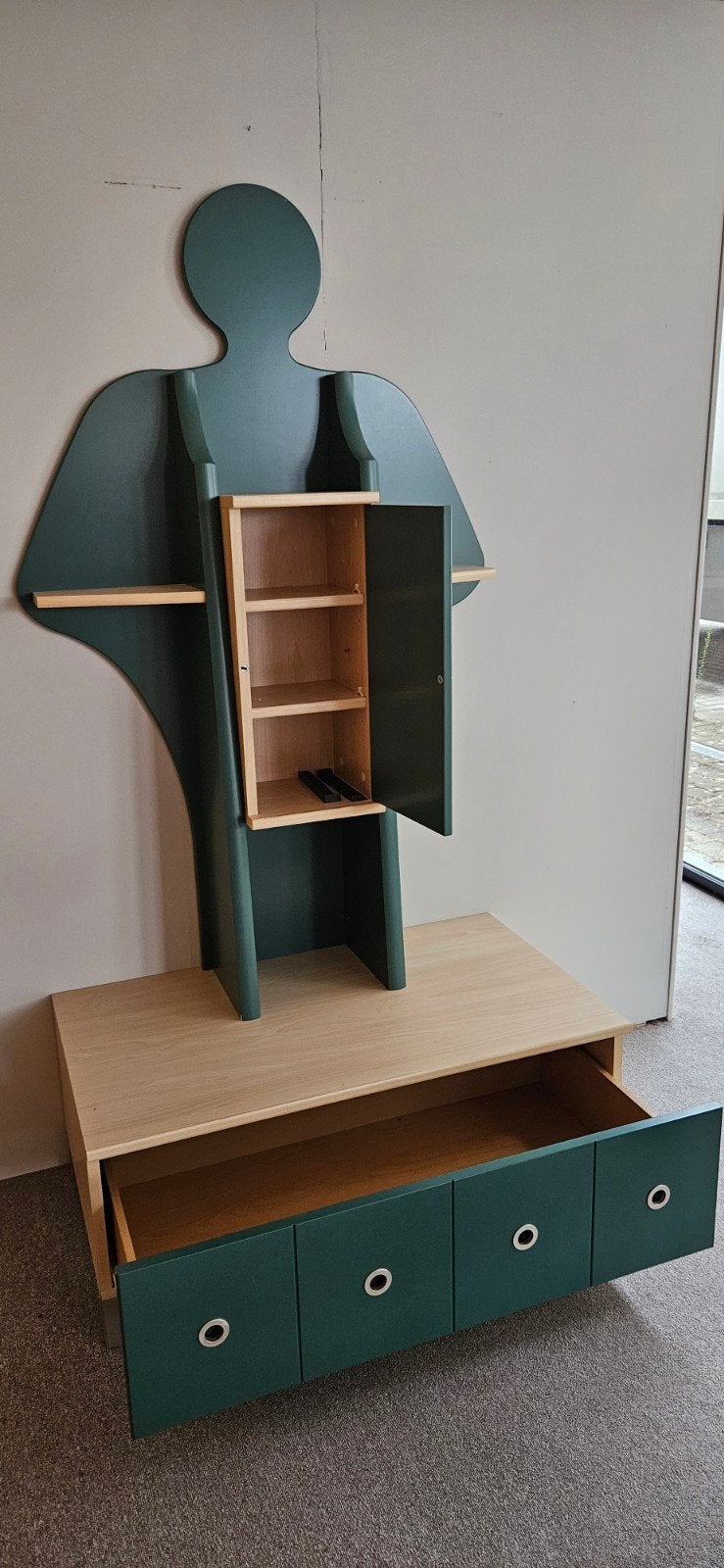 ladenkast voor kinderkamer of speelhoek, Ophalen