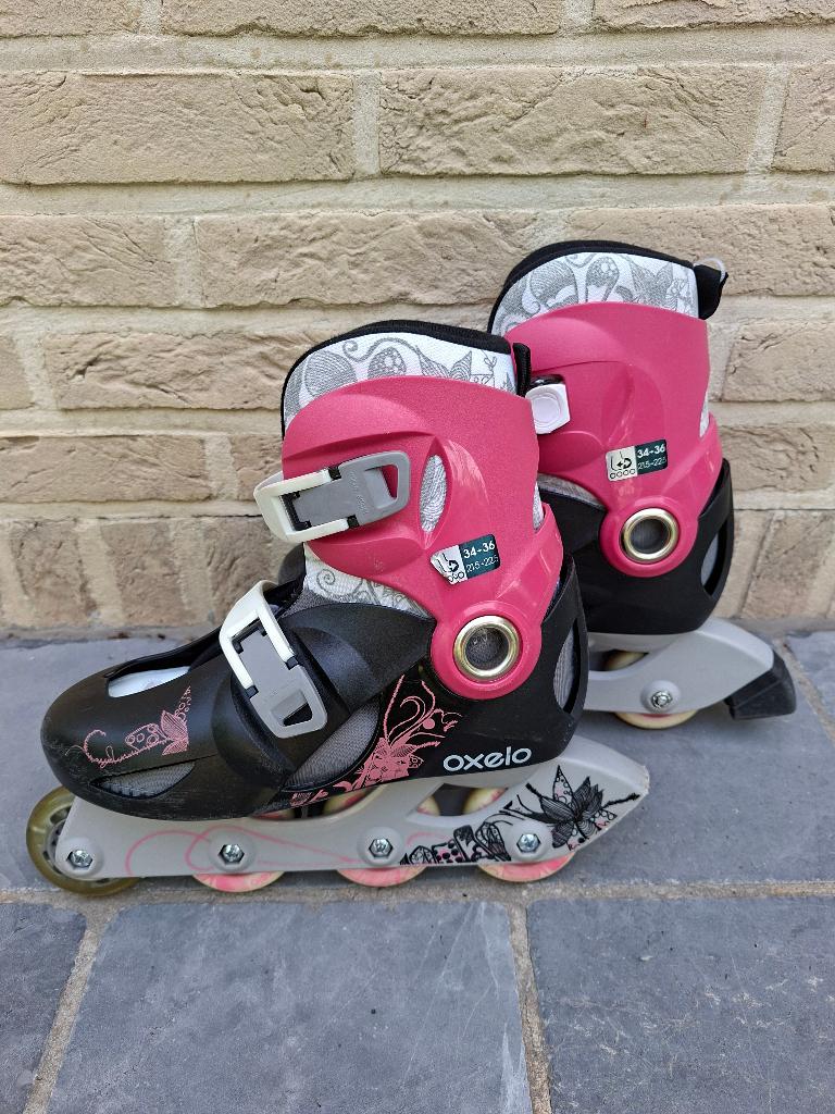Skeelers maat 34-36, Gebruikt, Kinderen, Inline skates 4 wielen, Ophalen