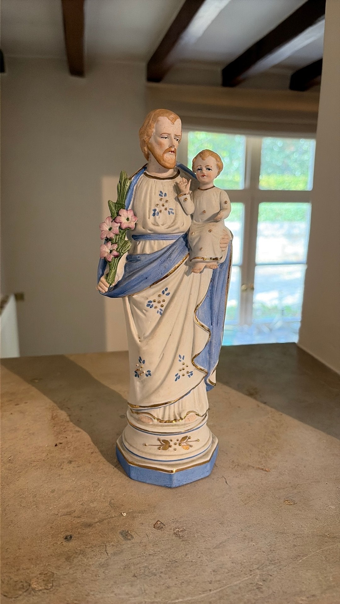 Beeld Sint Jozef met Kind, Antiek en Kunst, Ophalen