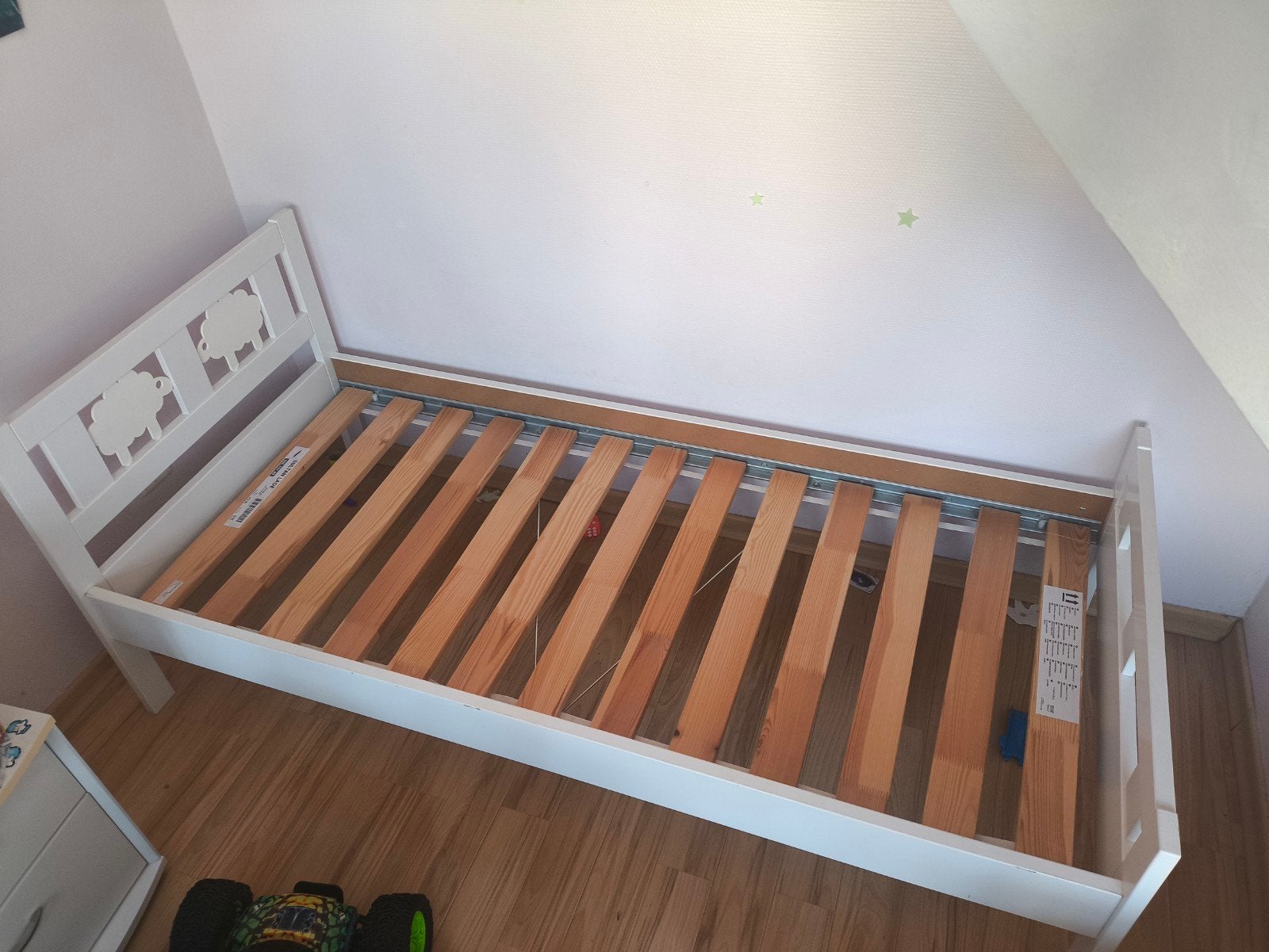 Kinderbedje, Huis en Inrichting, Ophalen, Gebruikt, Eenpersoons, Wit