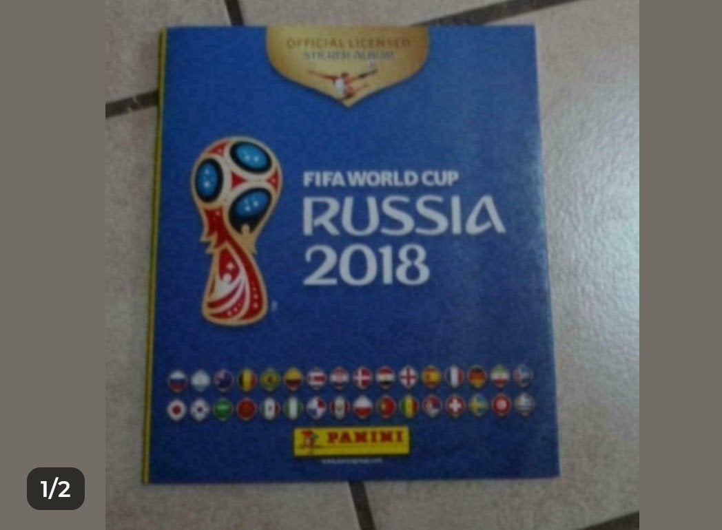 Stickerboek Fifa World cup Russia 2018

nieuw

Verzendingkos, Verzamelen, Ophalen of Verzenden, Nieuw
