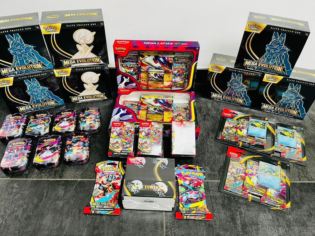 Mega Evolutions Pokémon Sealed spullen, Ophalen of Verzenden, Nieuw, Booster, Foil