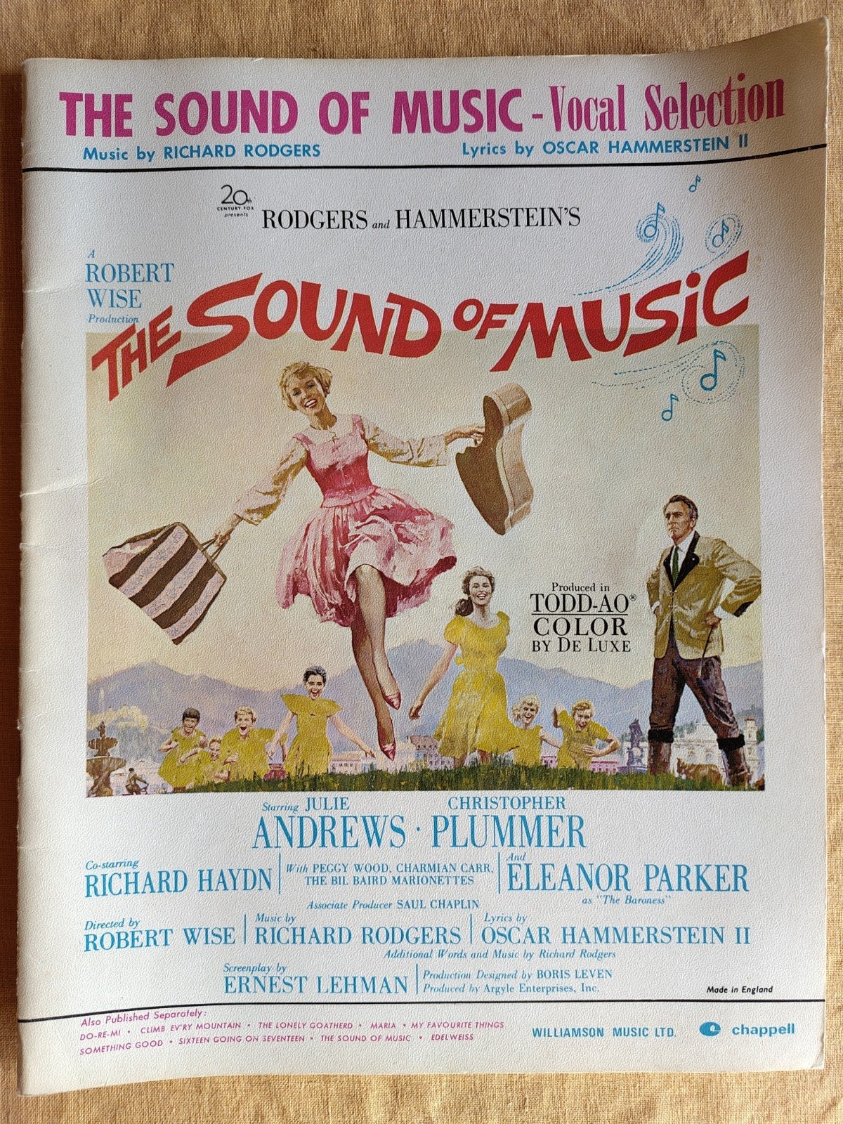 The Sound of Music - Vocal Selection 1959, Musique & Instruments, Enlèvement ou Envoi