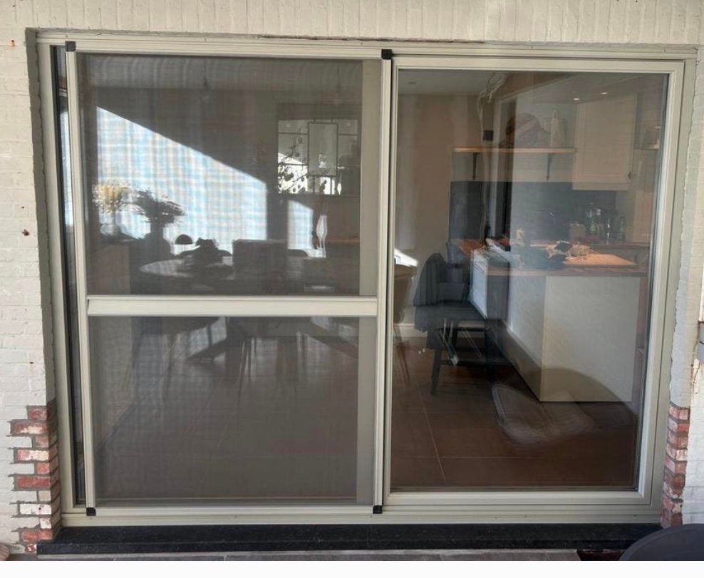 Fenêtre coulissante profilée avec triple vitrage, Bricolage & Construction, Enlèvement, Comme neuf, Aluminium