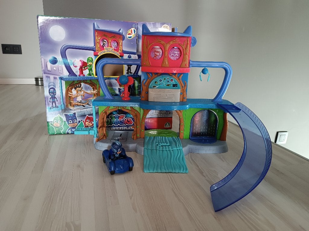 PJ Masks racebaan, auto's, controletoren, figuren, ..., Enfants & Bébés, Enlèvement, Utilisé