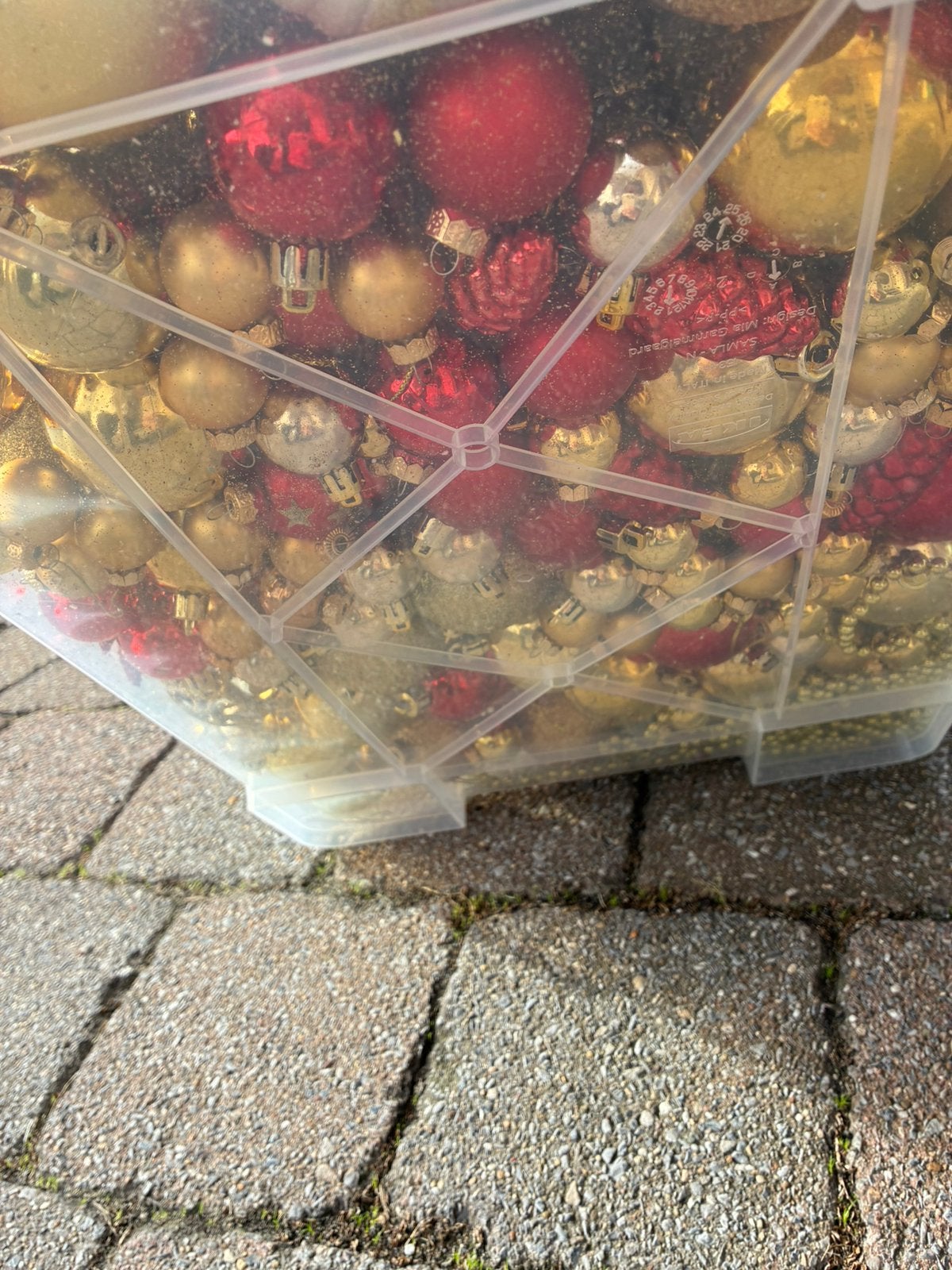 Lot kerstballen, slingers *nieuwstaat* etiket aanwezig, Diversen, Ophalen
