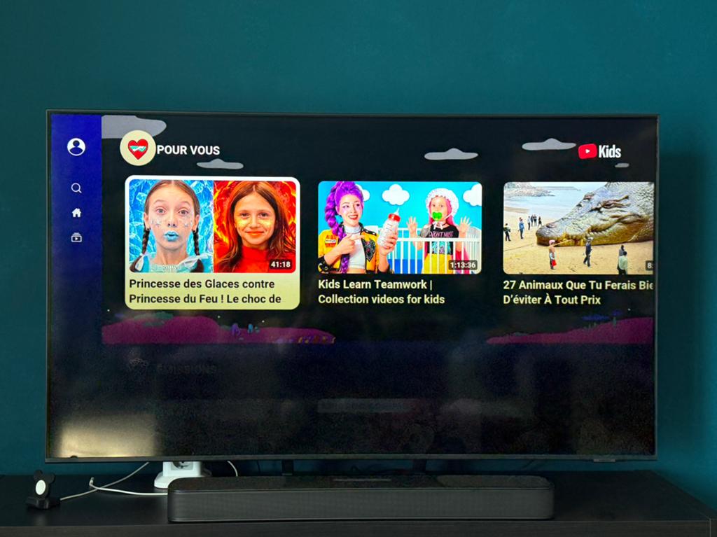 Samsung QLED 55” Q70A – 4K 120Hz – Très bon état, QLED, 120 Hz, Enlèvement, Utilisé
