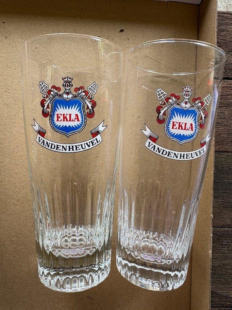 Ekla Vandenheuvel (2 glazen), Verzamelen, Ophalen of Verzenden, Zo goed als nieuw, Glas of Glazen, Overige merken