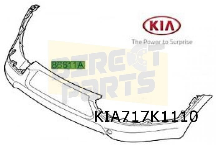 Kia Sportage (SL) achterbumper (te spuiten) Origineel! 86611, Neuf, Kia, Arrière, -