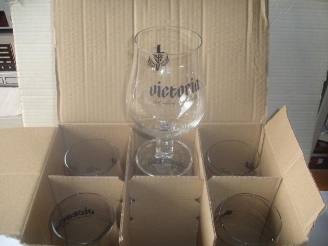 Bierglazen Victoria, 33cl, brij. Inbev, Leuven, Verzamelen, Ophalen of Verzenden, Nieuw, Glas of Glazen, Stella Artois