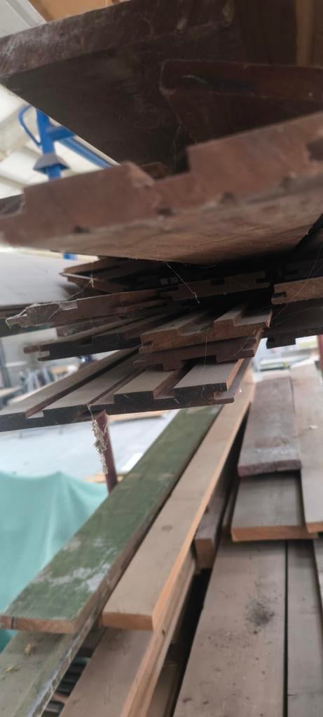 Afromozia planchetten, Doe-het-zelf en Bouw, Hout en Planken, Ophalen of Verzenden