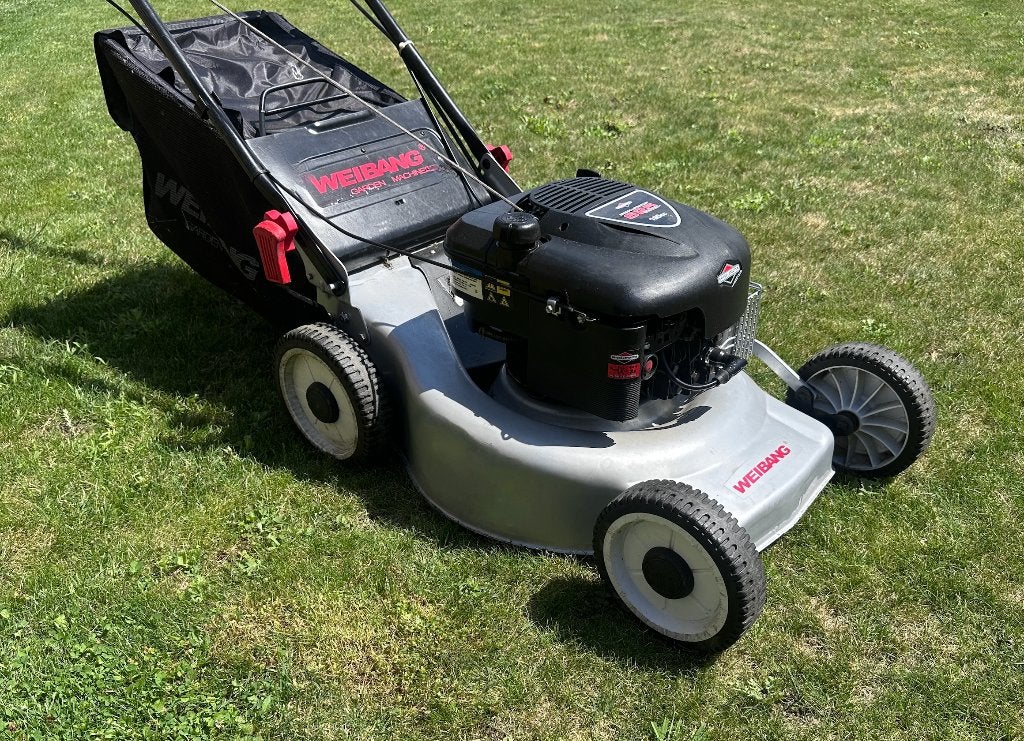Sterke Weibang Grasmachine te koop., Ophalen, Cirkelmaaier, Versnellingen, Zo goed als nieuw