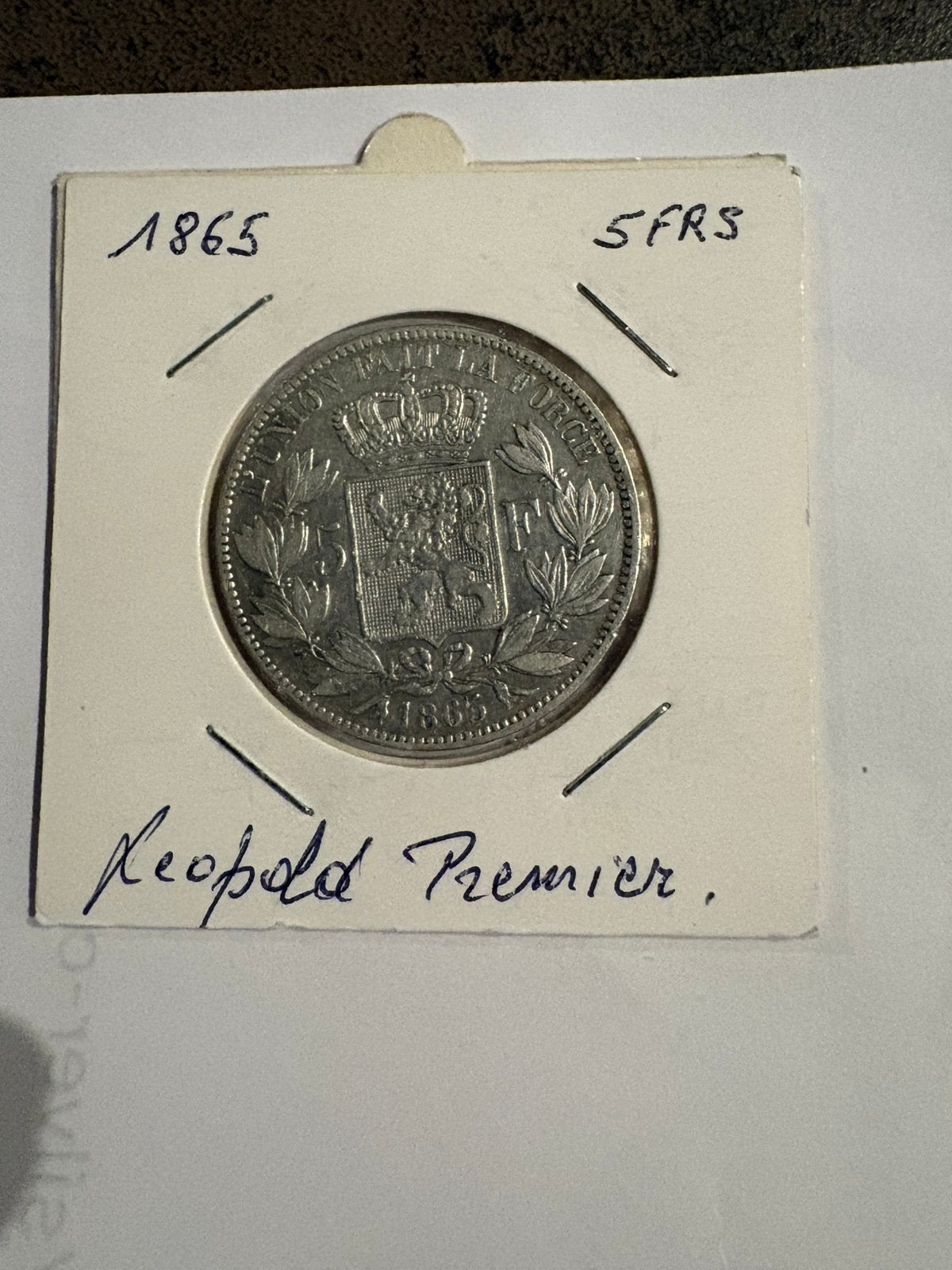 Léopold 1er , 5 francs, Timbres & Monnaies, Enlèvement ou Envoi