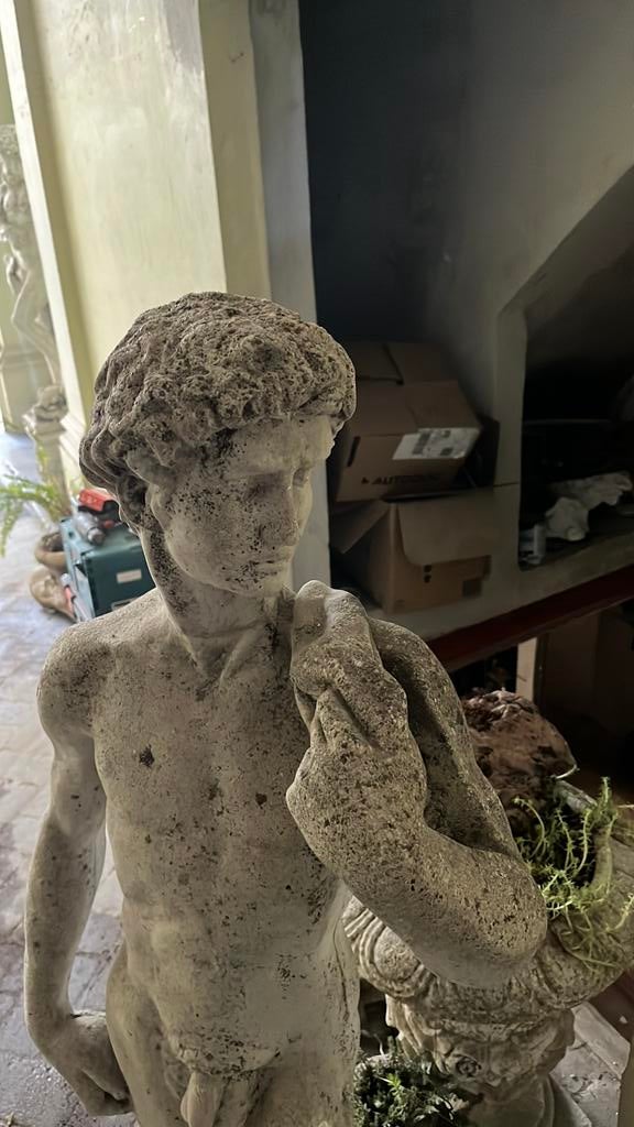 Groot Betonnen beeld david van michel angelo 1,30m, Verzamelen, Ophalen, Gebruikt