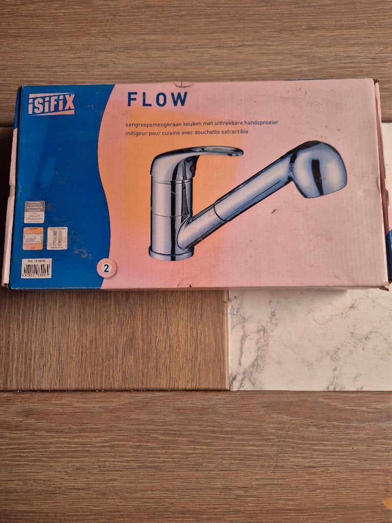 Mitigeur, Ophalen, Nieuw, Inox, Wastafel