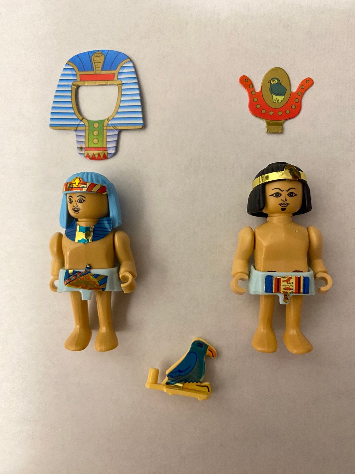 Set van 2 figuren - Egyptenaren - Kinder - vintage, Ophalen of Verzenden, Gebruikt