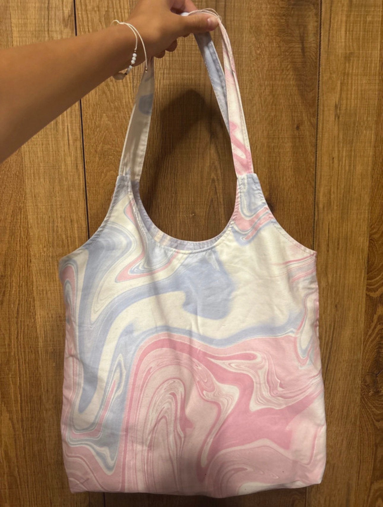 shopper à imprimé tourbillonnant, Bijoux, Sacs & Beauté, Envoi, Comme neuf, Rose, Shopper