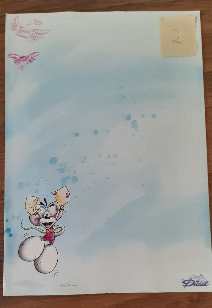 Diddl, Ophalen, Diddl, Zo goed als nieuw, Papier, Kaart of Schrift