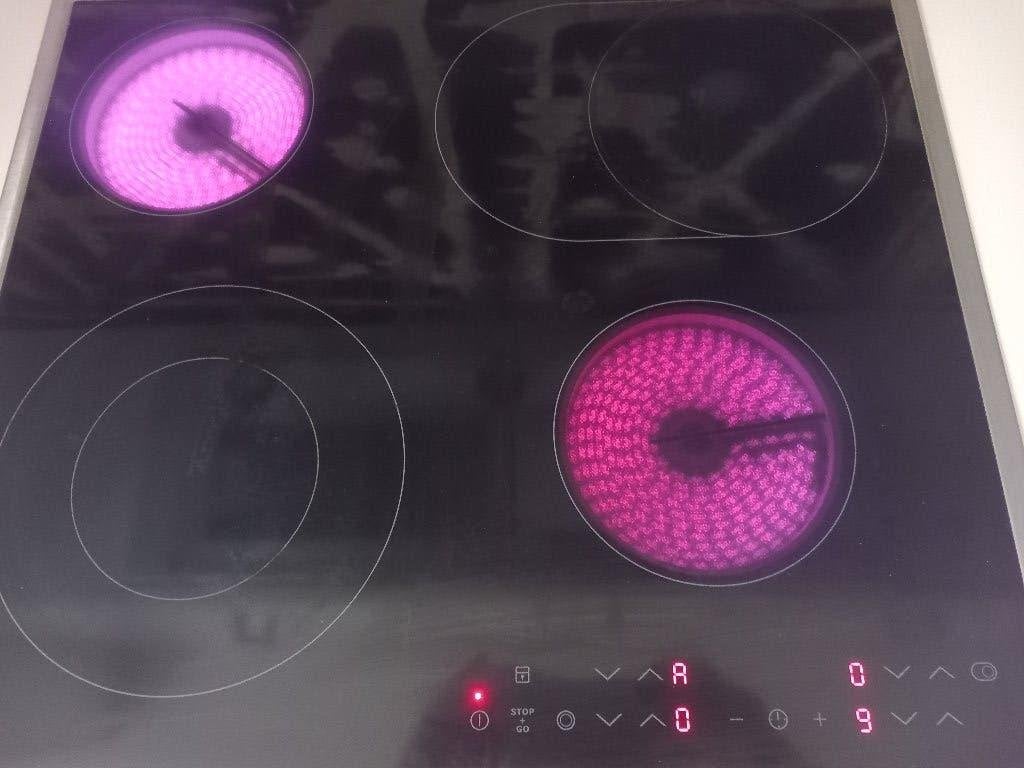 AEG keramische kookplaat, Elektronische apparatuur, Kookplaten, Ophalen, Gebruikt, 4 kookzones, Inbouw