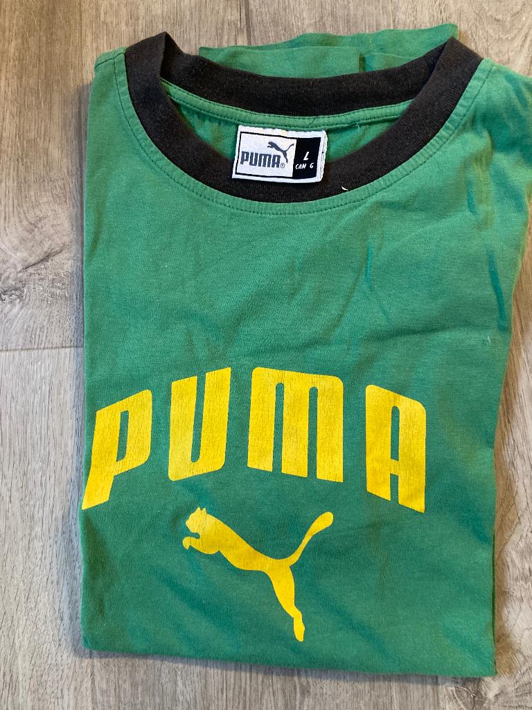 Heren t-shirt van Puma, Kleding | Heren, T-shirts, Ophalen of Verzenden, Zo goed als nieuw, Groen, Puma